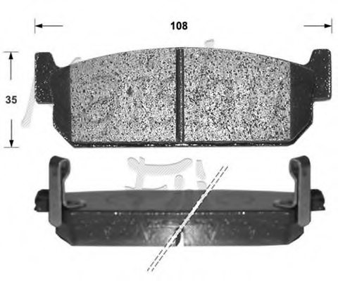 KAISHIN D1167 Brake Pad Set, disc brake